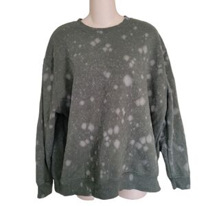 Wild Fable Green Tie Dye Pullover Sweatshirt Size Women's Small